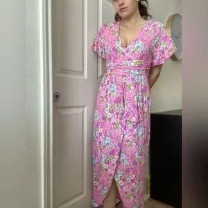 knee length dresses for ladies Lilly Pulitzer Dwyer Midi Dress